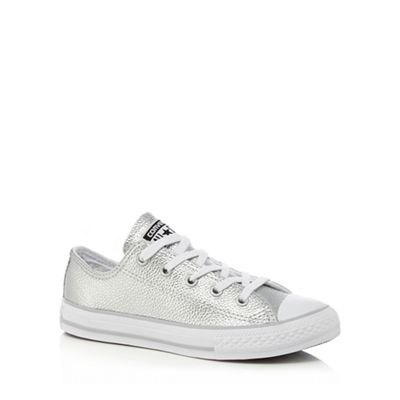 Girls' silver 'All Star' trainers